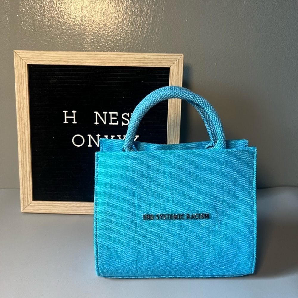 Brandon Blackwood BLUE canvas ESR tote